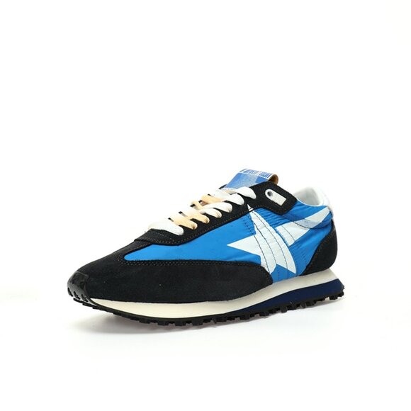 Blue & White & Black Mens Marathon Running Sneakers By Golden Goose - Picture 2 of 7